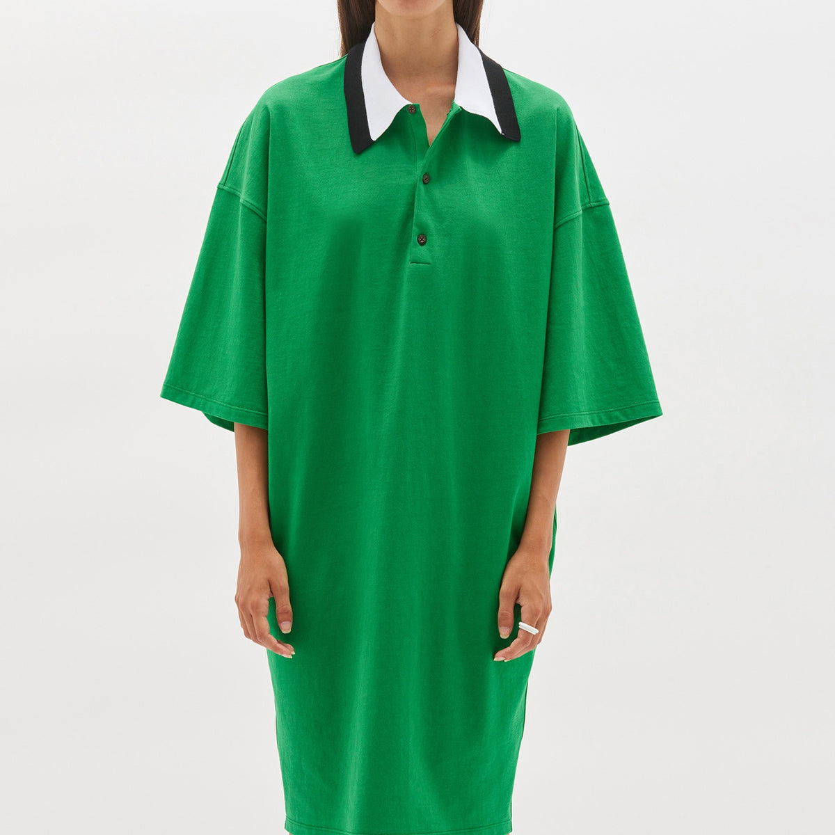 Bassike / Polo Short Sleeve T-Shirt Dress / Emerald – Corso Merivale