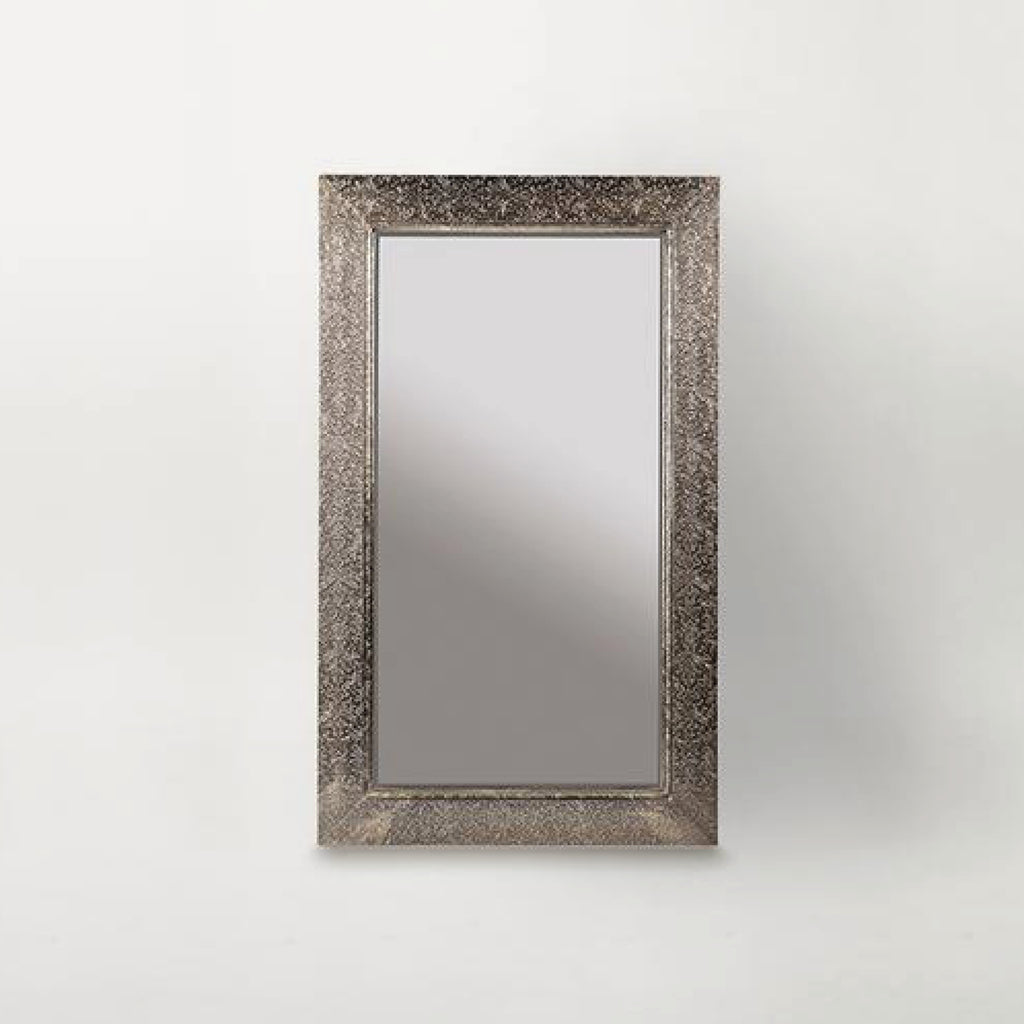 Embossed Metal Frame Mirror