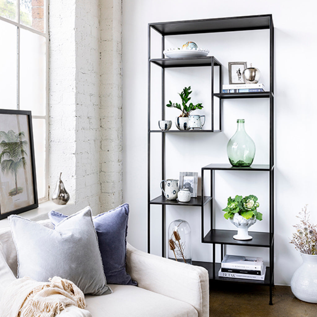Staggered Shelving Unit