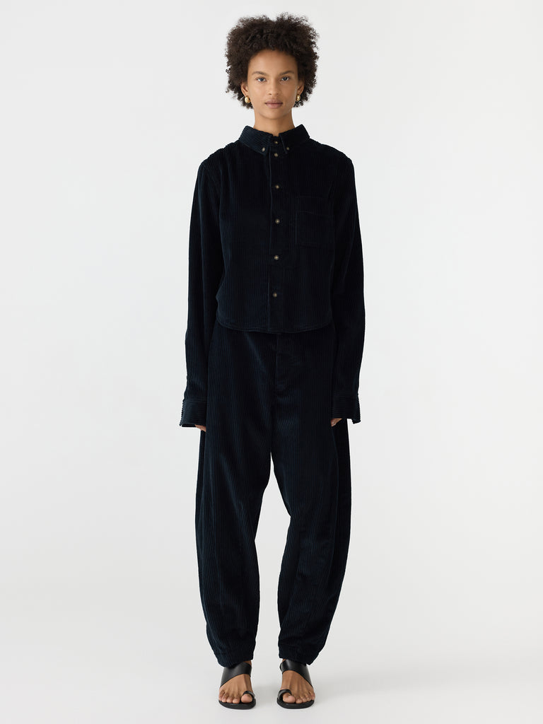 Bassike / Cord Classic Overshirt / Ink