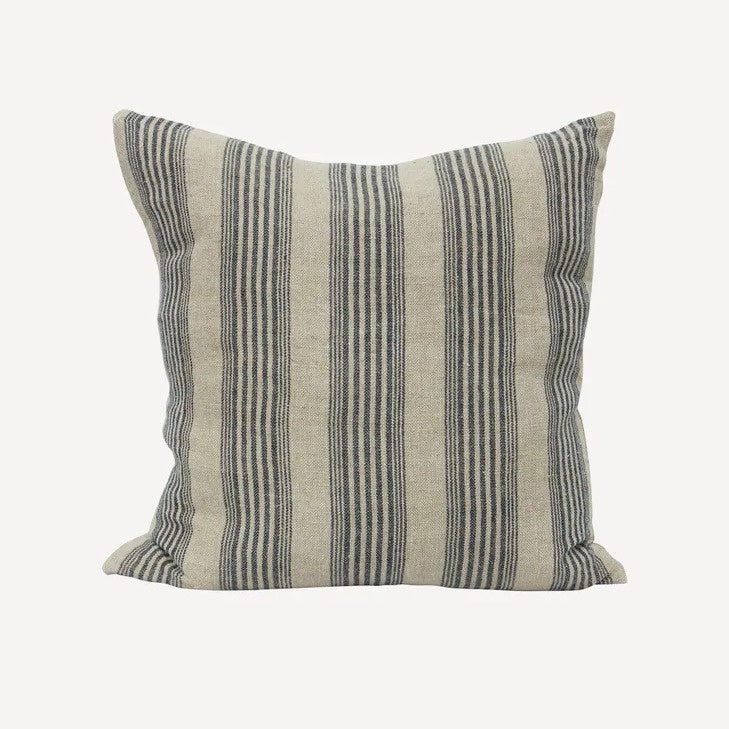 Audrey Stripe Linen Cushion / Square