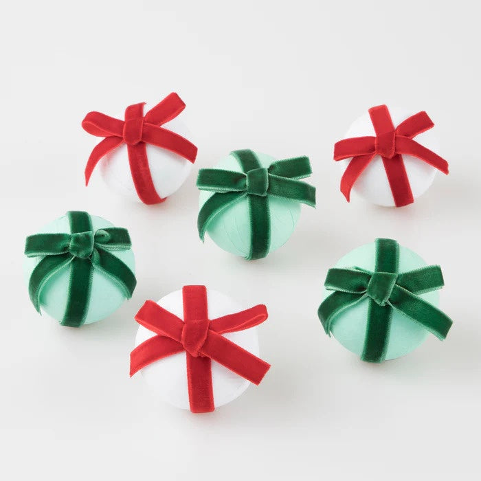 Meri Meri / Christmas Big Bow Surprise Balls / Set 6