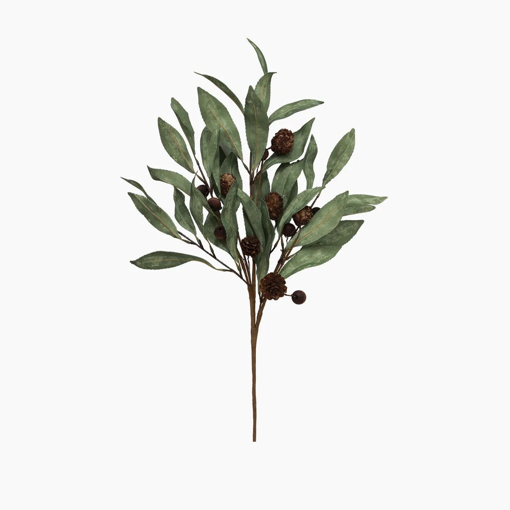 Christmas Branch / Eucalyptus & Brown Berry Wood