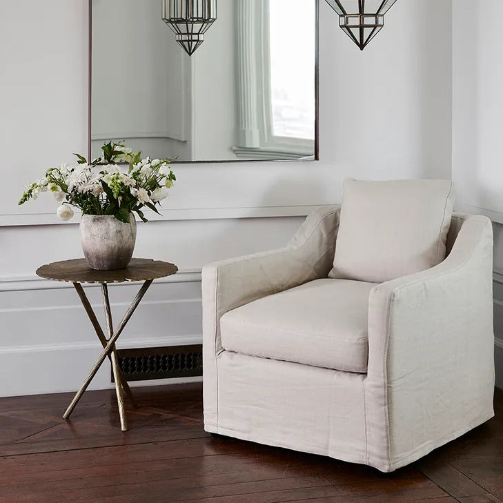 Dume Occasional Chair / Linen Slip Cover / Sand