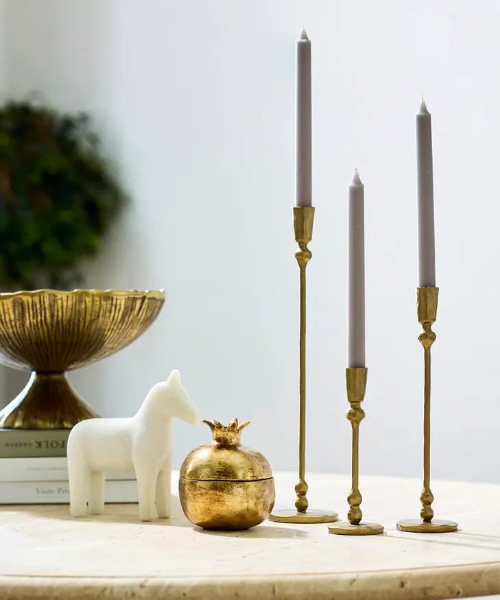 Candlestick / Gold Forged