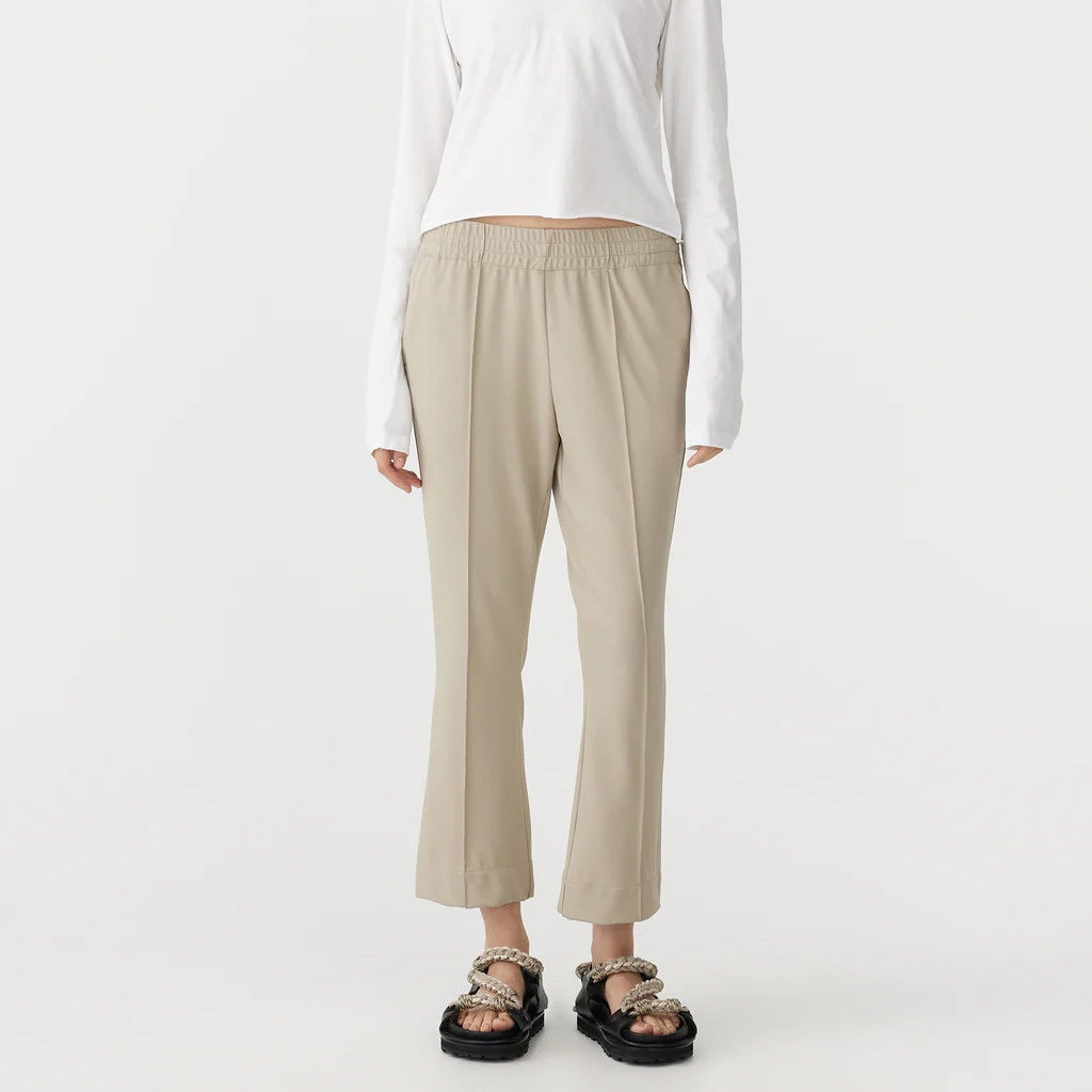 Bassike / Twill Flared Pant / Light Tan