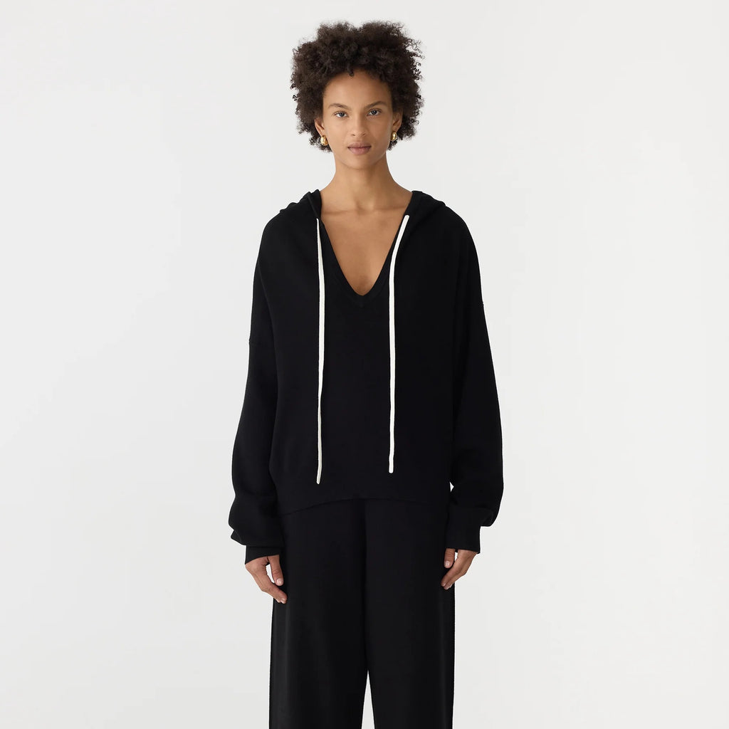 Bassike / Cotton Weekend Hoodie / Black