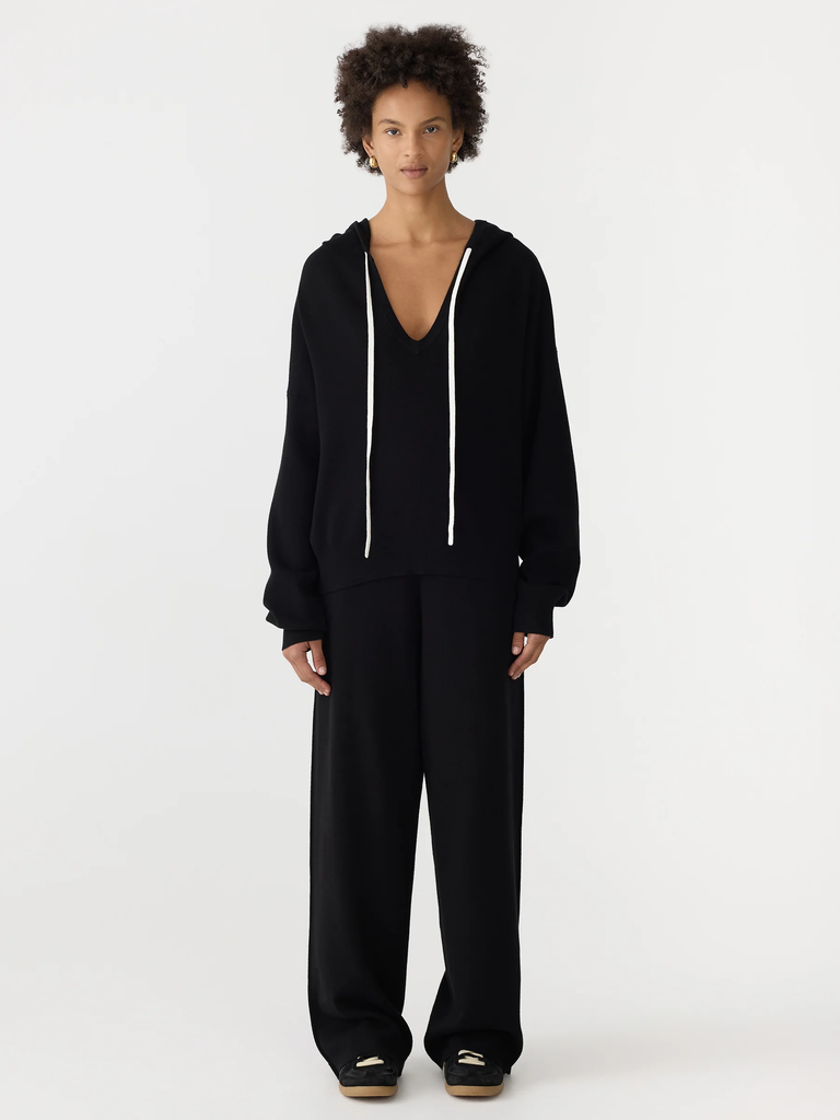 Bassike / Cotton Weekend Hoodie / Black