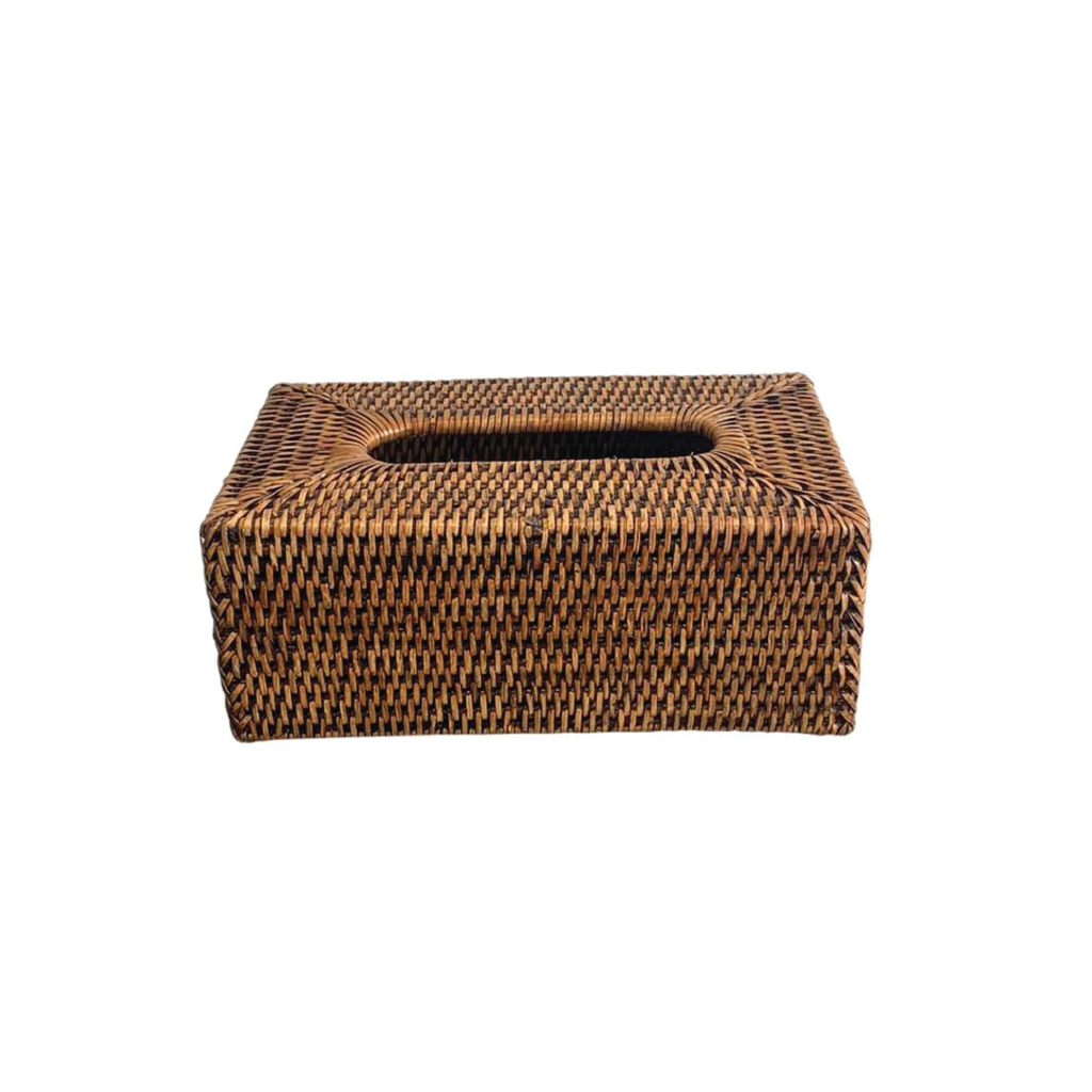 Rattan Rectangle Tissue Box Cover