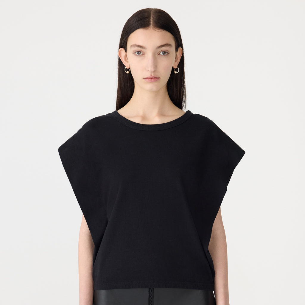 Bassike / Slouch Athletic Tank / Black