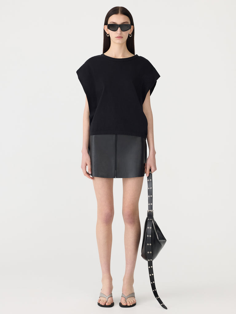 Bassike / Slouch Athletic Tank / Black