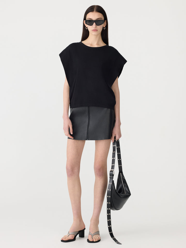 Bassike / Slouch Athletic Tank / Black