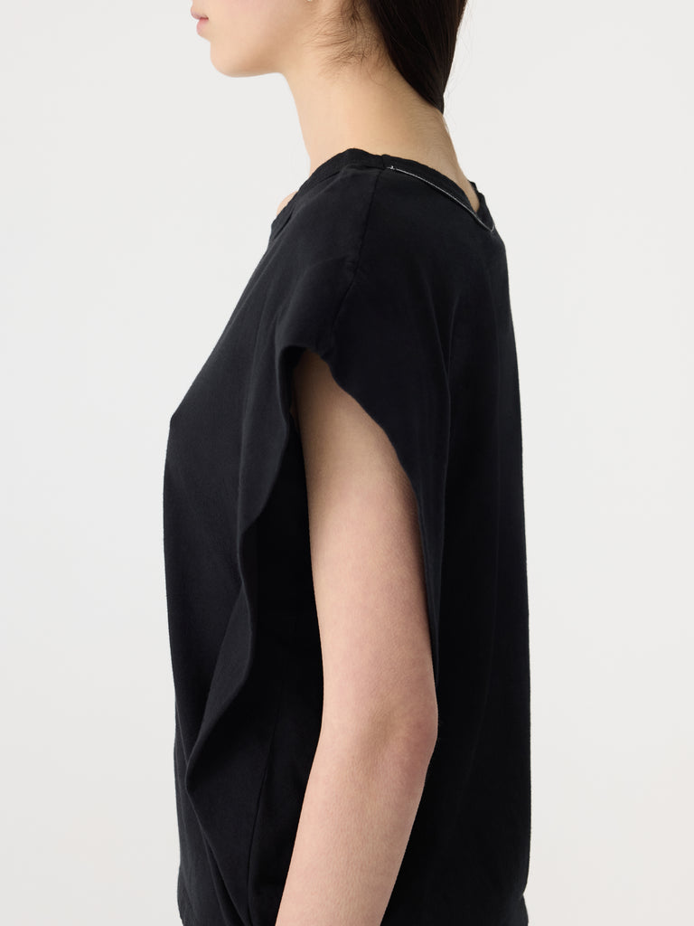 Bassike / Slouch Athletic Tank / Black