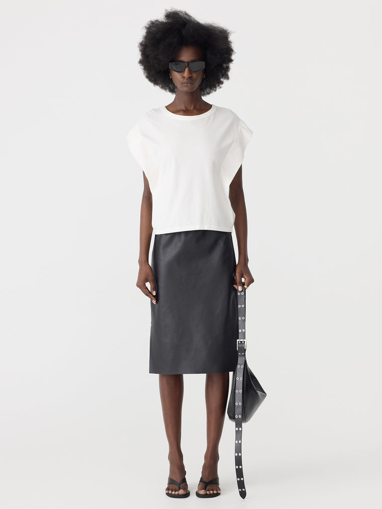 Bassike / Slouch Athletic Tank / White