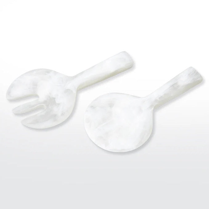 Nashi Home / Short Handle Servers / White Swirl