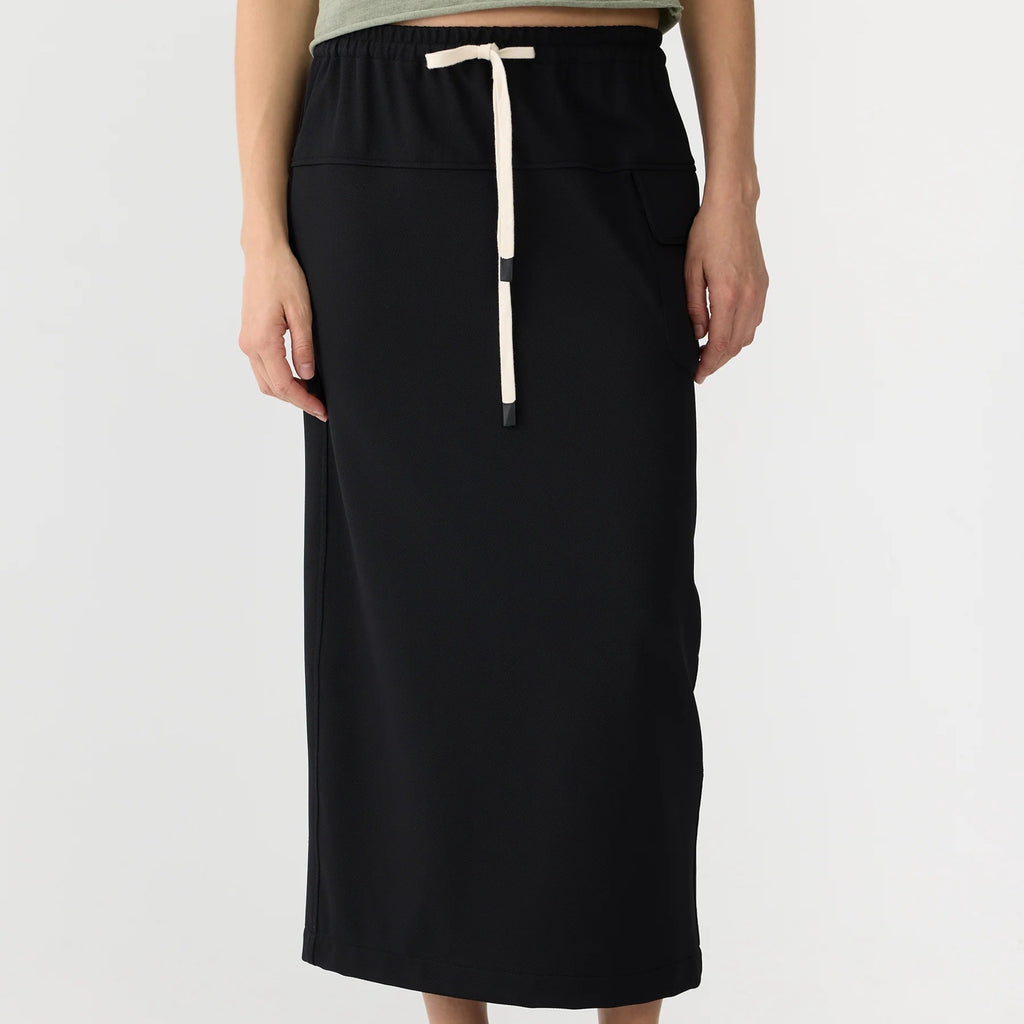 Bassike / Pique Utility Skirt / Black