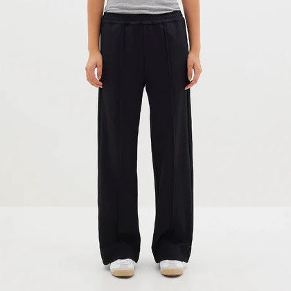 Bassike / Twill Pinstitch Detail Pant / Black