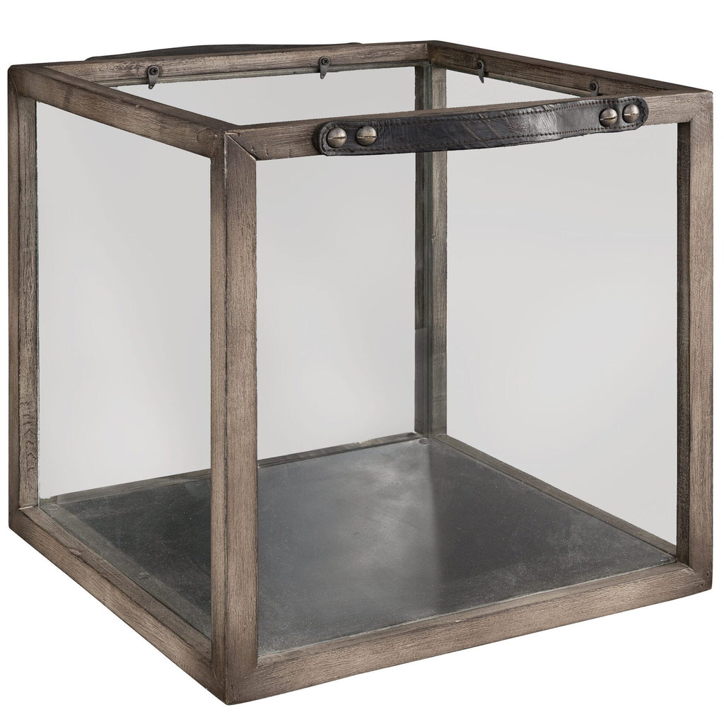 Lantern with Leather Strap / Large Square