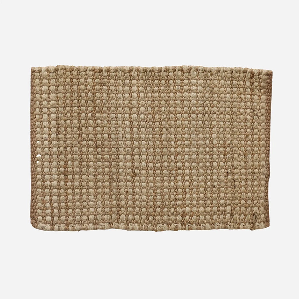 Waffle Weave Doormat / Natural + Ivory