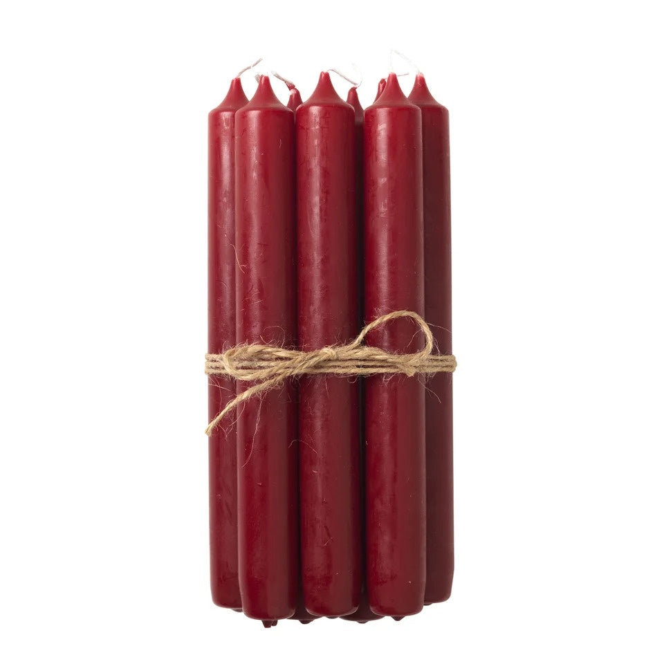 Broste / Overdipped Candle / Set 10 / Burgundy