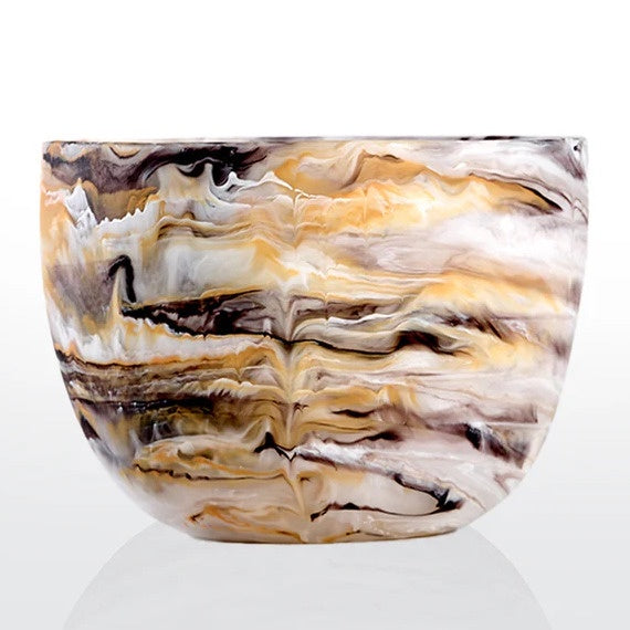 Nashi Home / Deep Bowl /  Small / Mocha Swirl
