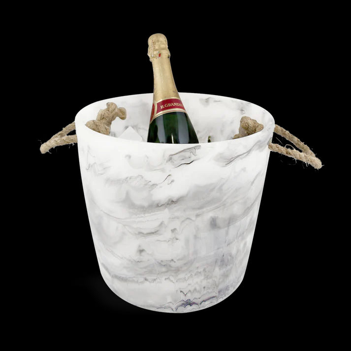Nashi Home / Ice Bucket / White Swirl