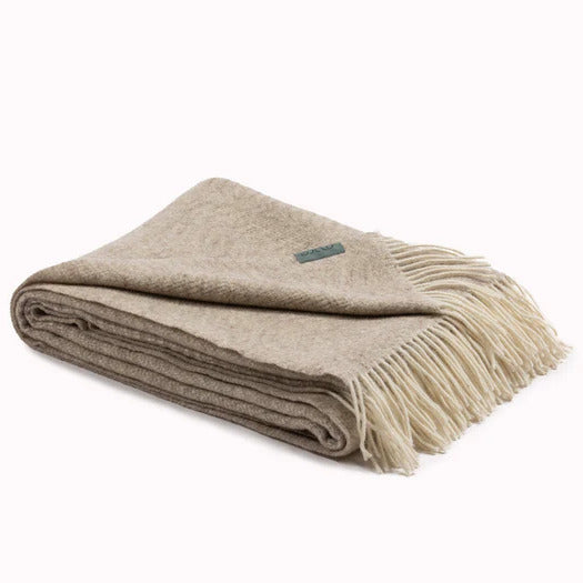 Woolen Throw / Taupe