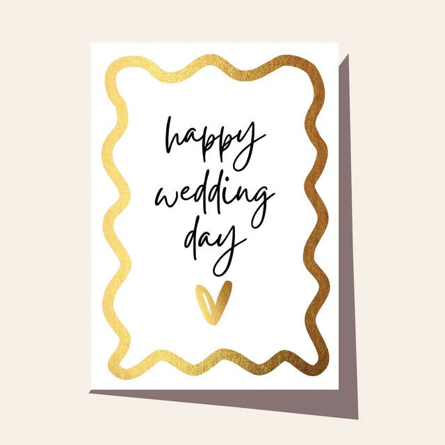 Elm / Greeting Card / Wavy Wedding Day