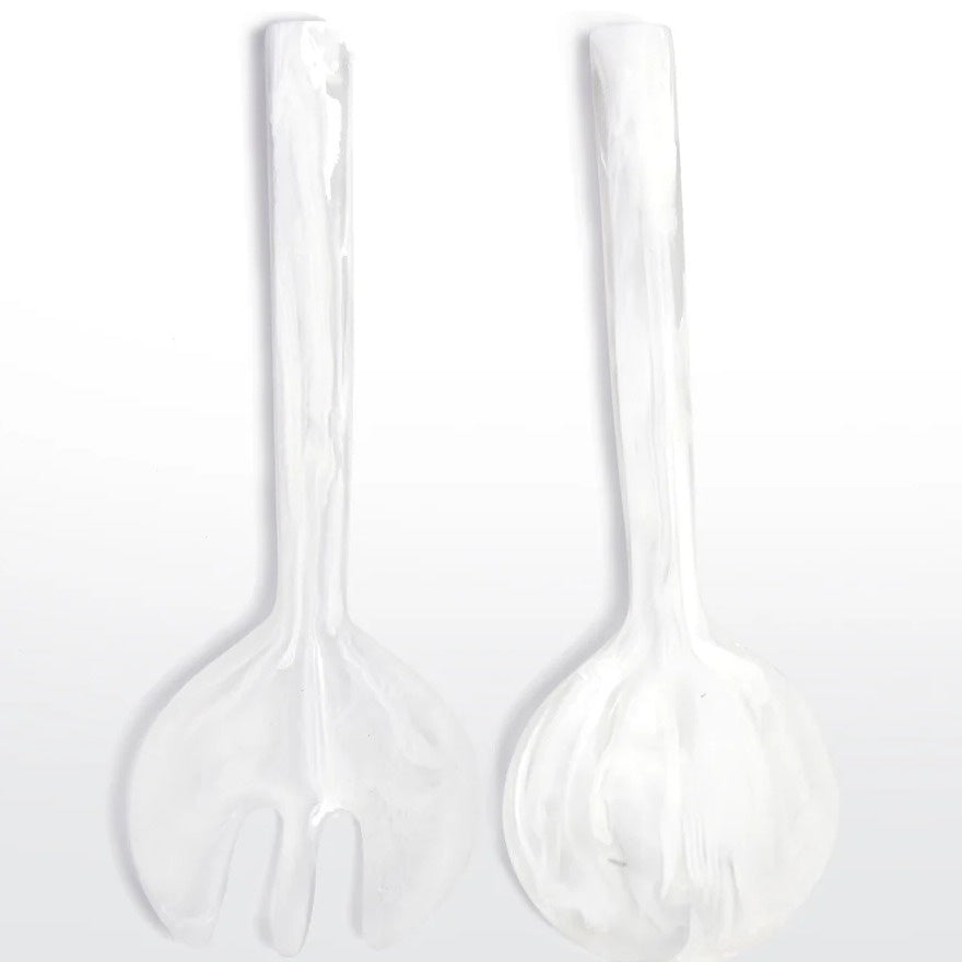 Nashi Home / Long Handle Servers / White Swirl