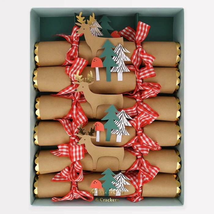 Meri Meri / Christmas Crackers / Woodland / Set 6