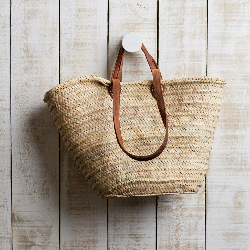French Market Basket Bag / Double Handle