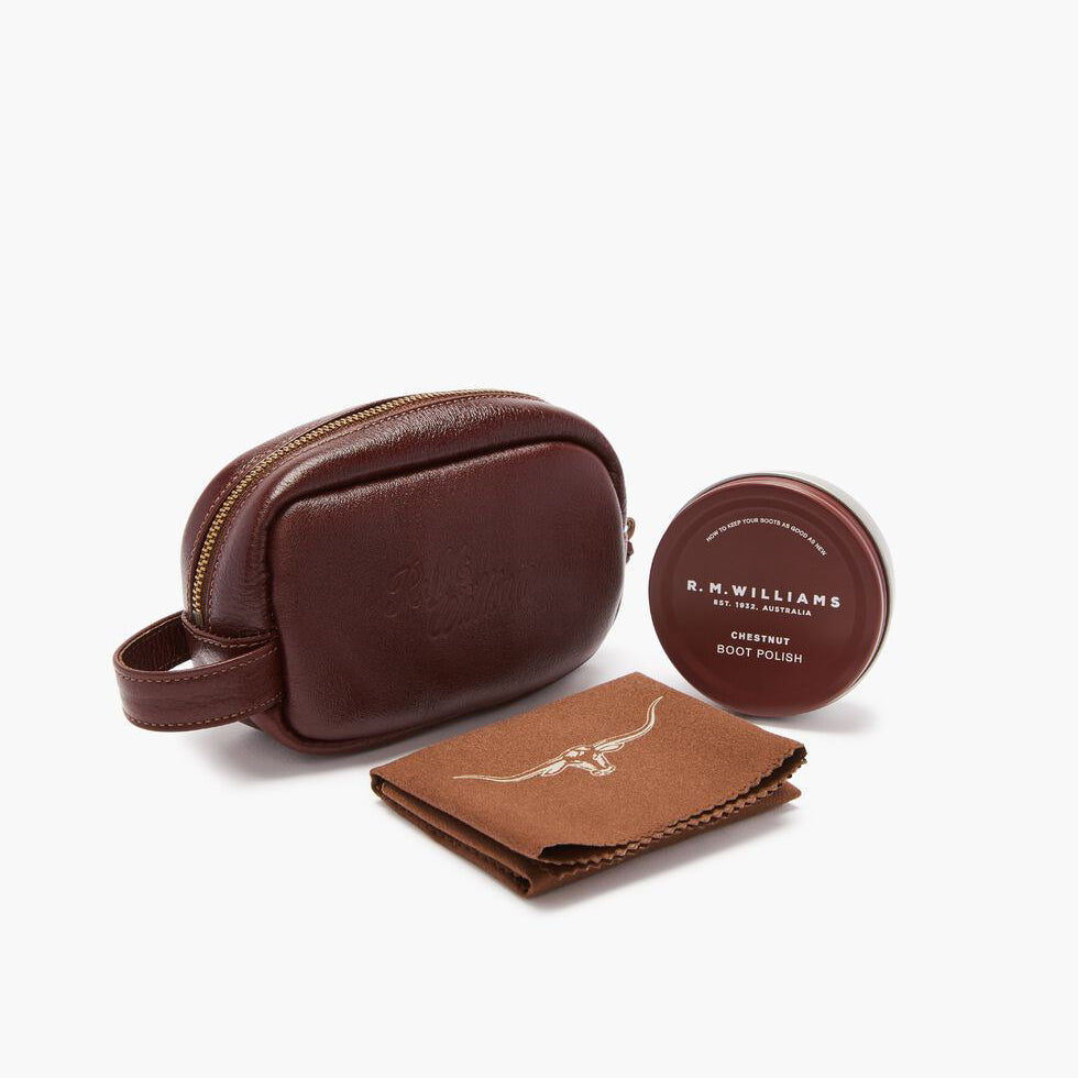 RM Williams / Mini Travel Care Kit  / Chestnut
