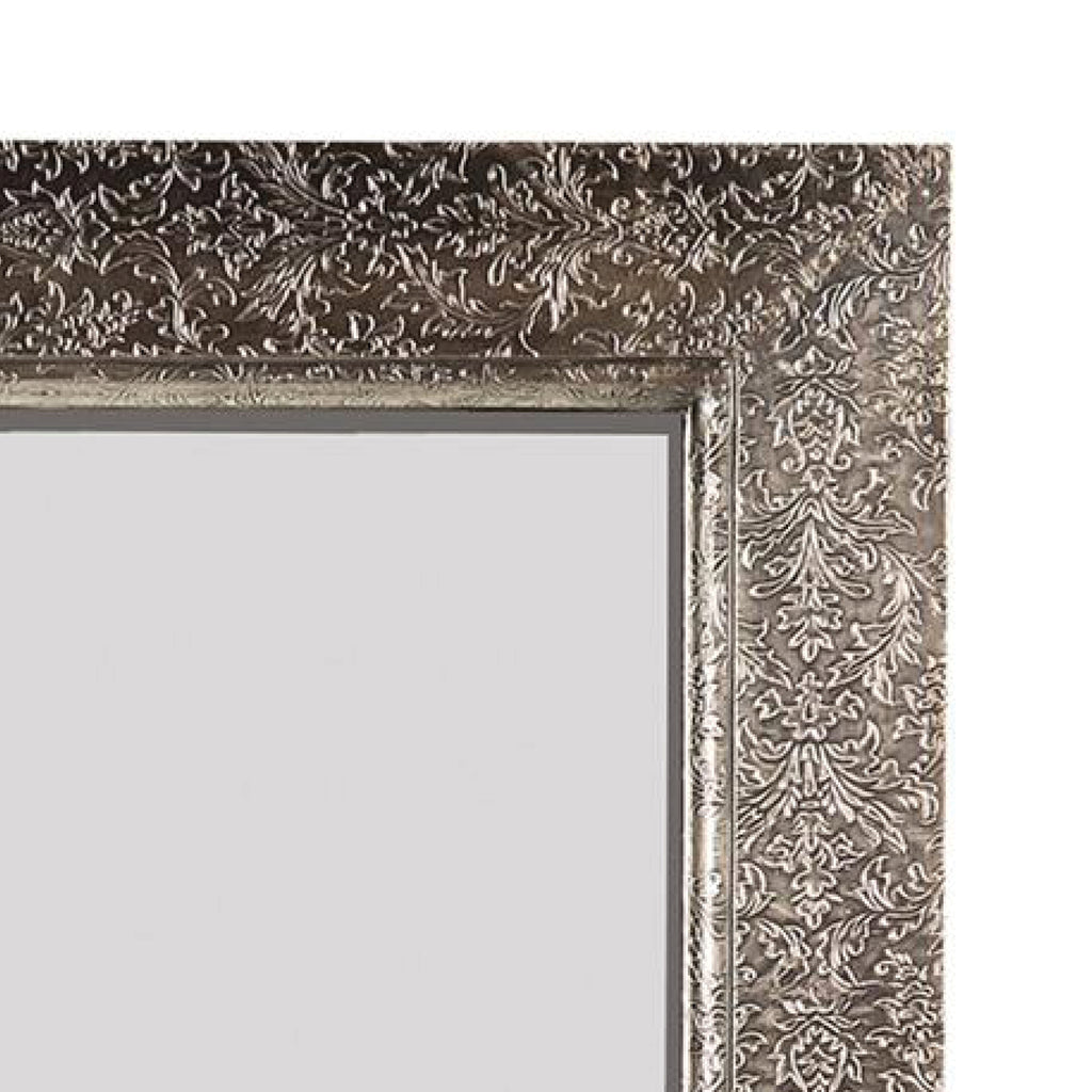 Embossed Metal Frame Mirror