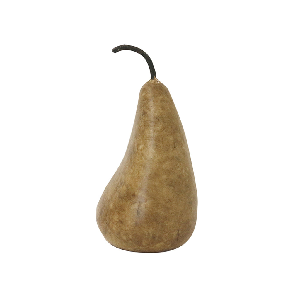 Marble Decorative Pear / Medium / Golden Brown