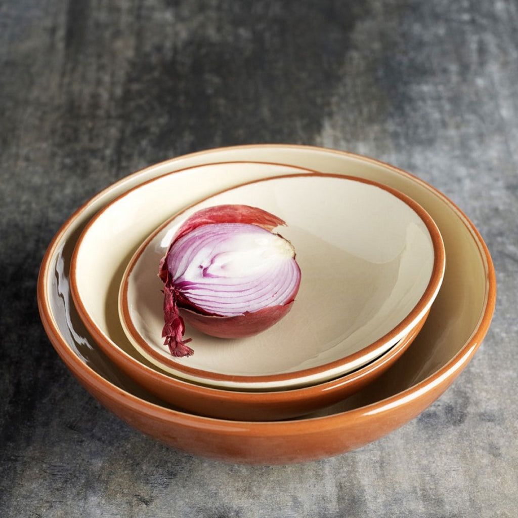 Terracotta Bowl / Cream / Medium