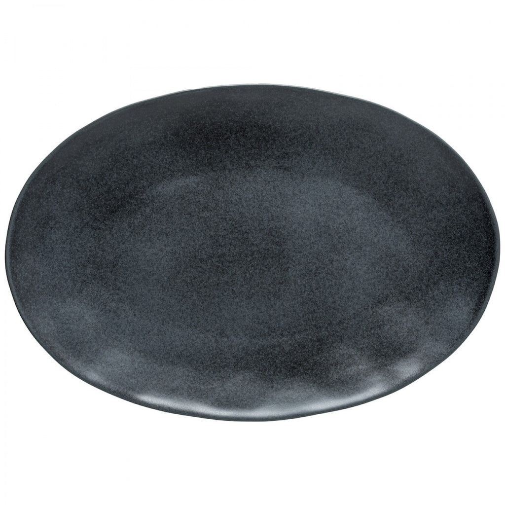 Livia / Oval Platter/ Charcoal